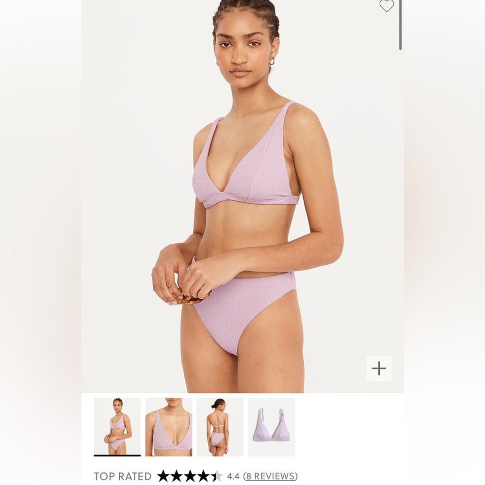 J.Crew Textured bikini Dusty Mauve - Size Large